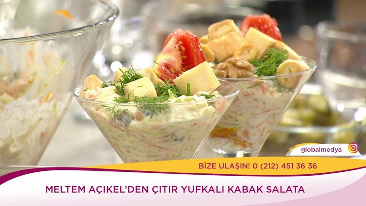 Çıtır Yufkalı Kabak Salata