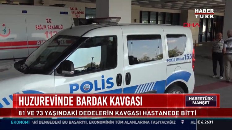 Huzurevinde bardak kavgası
