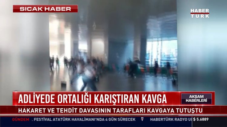 Adliyede ortalığı karıştıran kavga