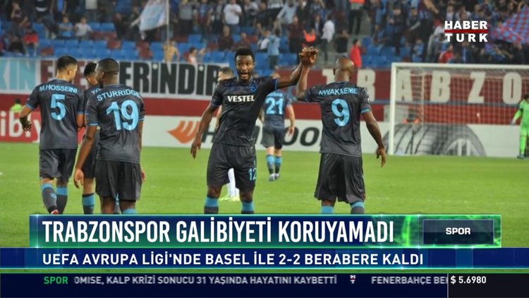 Trabzonspor galibiyeti koruyamadı