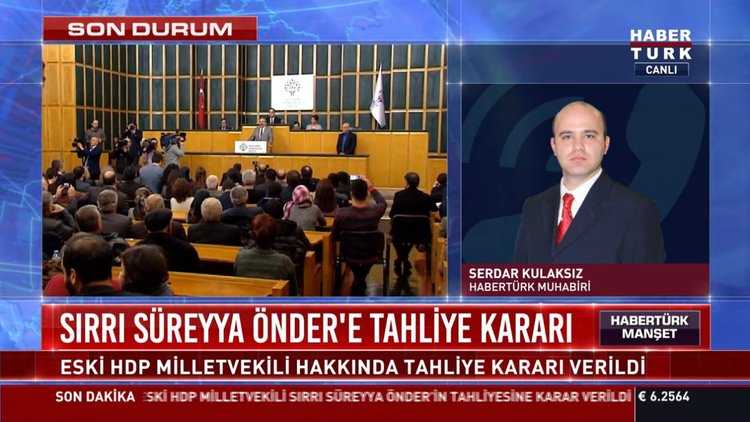 Sırrı Süreyya Önder'e tahliye kararı