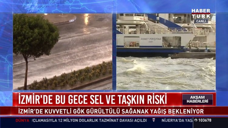 İzmir'de kuvvetli yağışlara dikkat