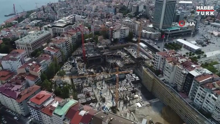 AKM'deki son durum havadan görüntülendi