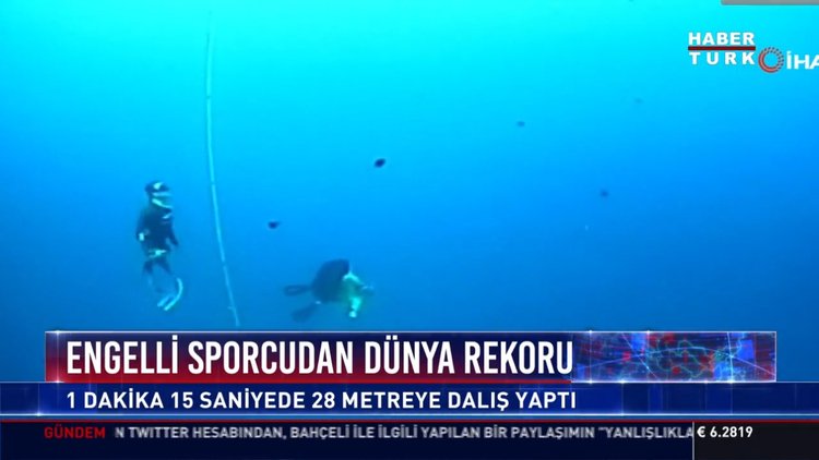 Engelli sporcudan dünya rekoru