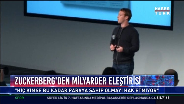 Zuckerberg'den milyarder eleştirisi