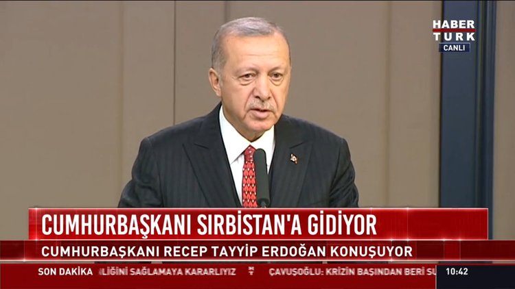 Cumhurbaşkanı Sırbistan'a gidiyor