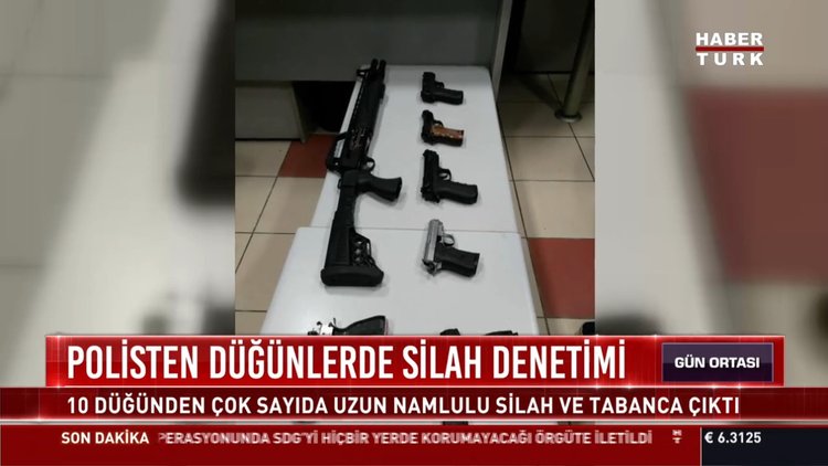 Polisten düğünlerde silah denetimi