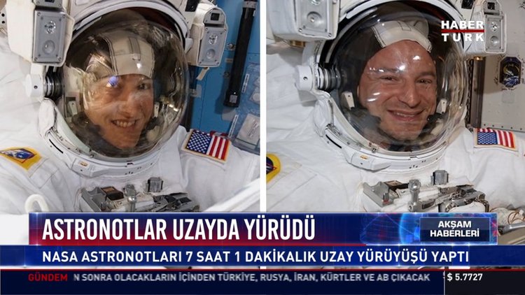 Astronotlar uzayda yürüdü