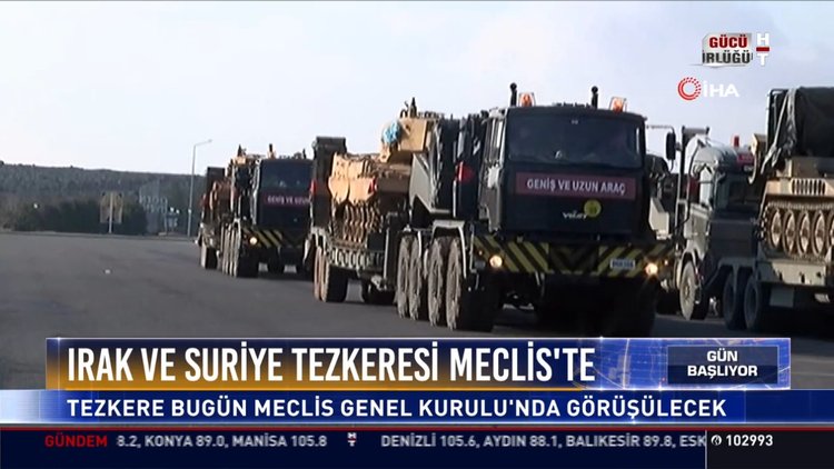 Irak ve Suriye tezkeresi mecliste