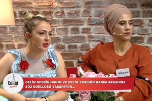 Yasemin ile Nesrin arasında tartışma!