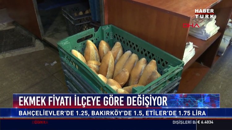 Ekmek fiyatı ilçeye göre değişiyor