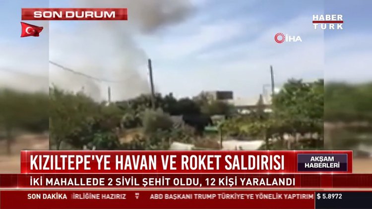 Kızıltepe'ye havan ve roket saldırısı