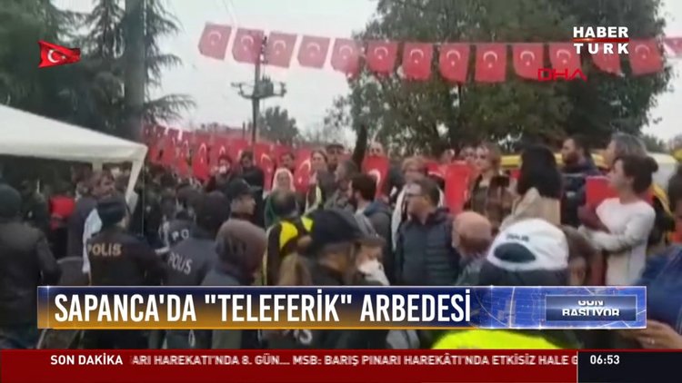 Sapanca'da ''teleferik'' arbedesi