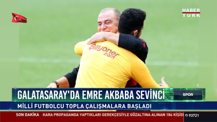 Galatasaray'da Emre Akbaba sevinci