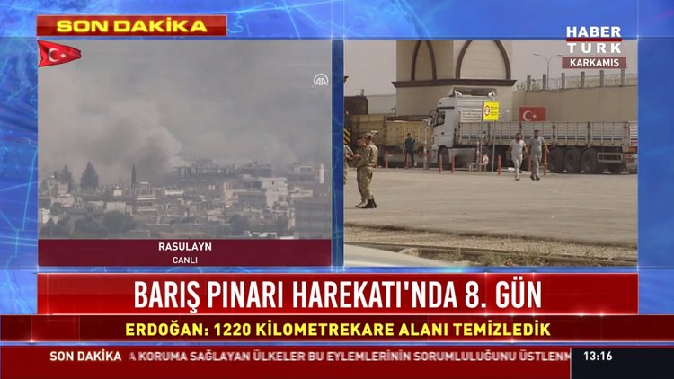 Barış Pınarı harekatı'nda 8. gün