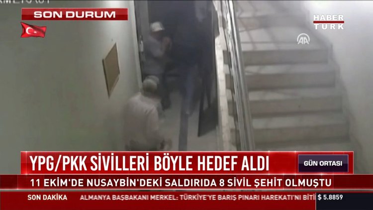 Mardin'de YPG'nin saldırı anı