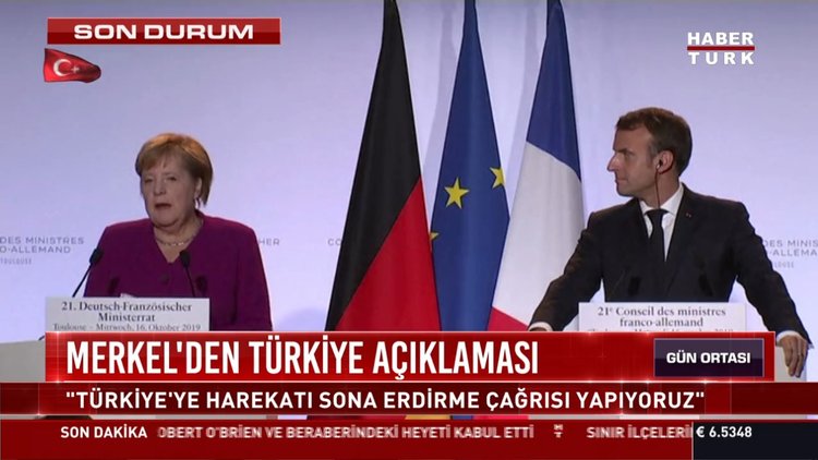 Merkel'den Türkiye açıklaması