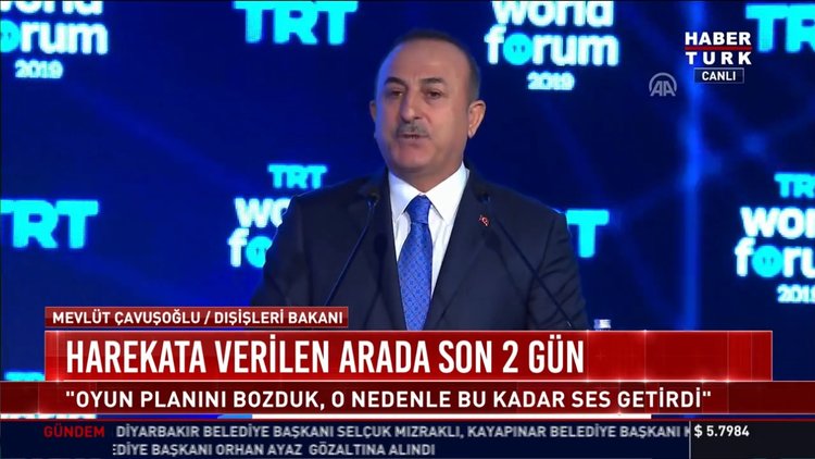 Mevlüt Çavuşoğlu: Biz bu oyunu bozduk