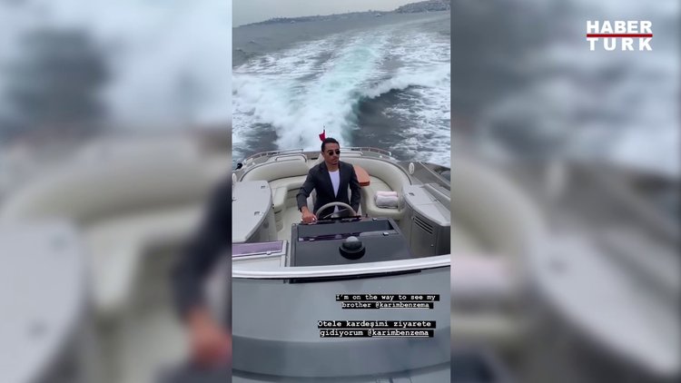 Nusret, Real Madrid'in konakladığı otele deniz yoluyla gitti.