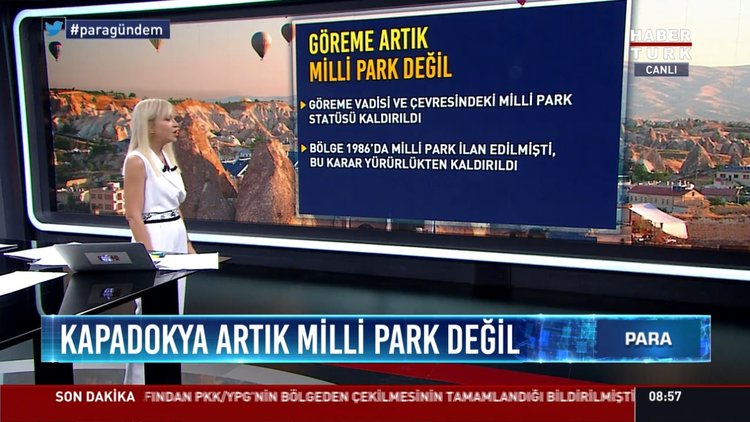 Kapadokya artık Mili Park değil
