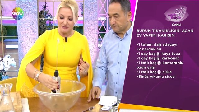 Burun tıkanıklığını açan ev yapımı karışım