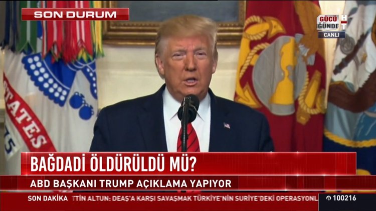 Trump: Bağdadi öldürüldü