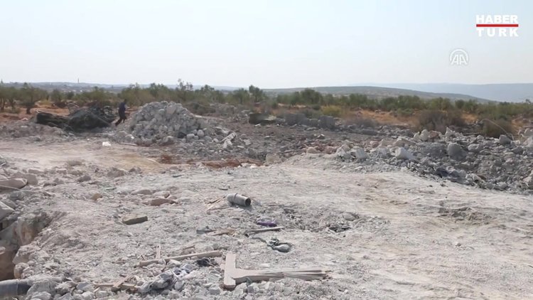 AA, terör örgütü DEAŞ elebaşı Ebubekir el-Bağdadi'nin öldürüldüğü iddia edilen yeri görüntüledi