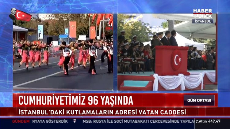 29 Ekim Cumhuriyet Bayramı coşkuyla kutlanıyor