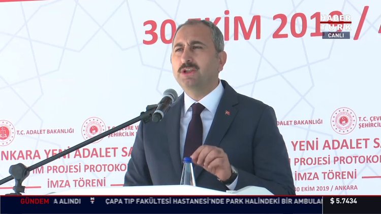 Adalet Bakanı Abdülhamit Gül konuşma yaptı