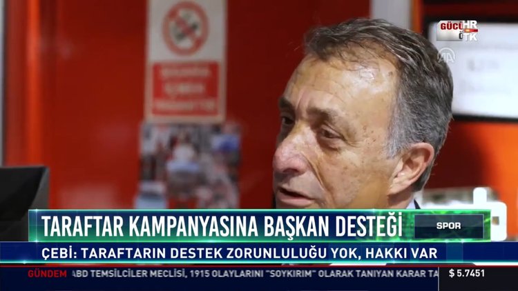 Taraftar kampanyasına başkan desteği
