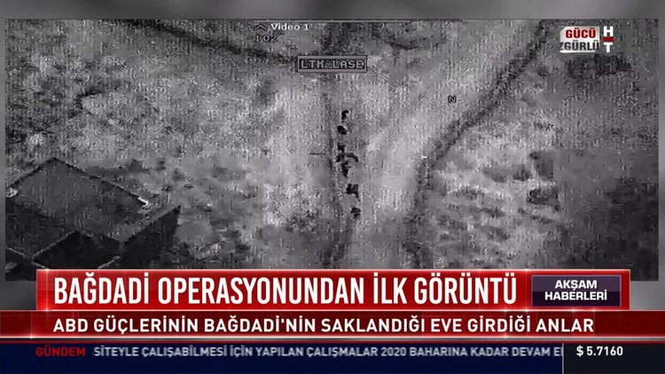 Bağdadi operasyonundan ilk görüntü