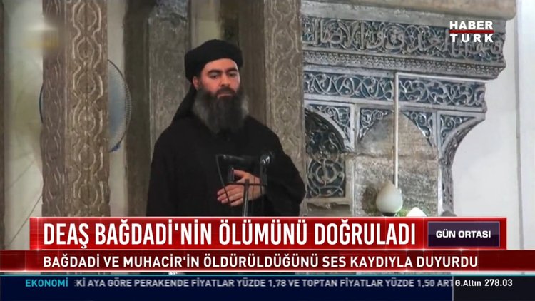 DEAŞ Bağdadi'nin ölümünü doğruladı