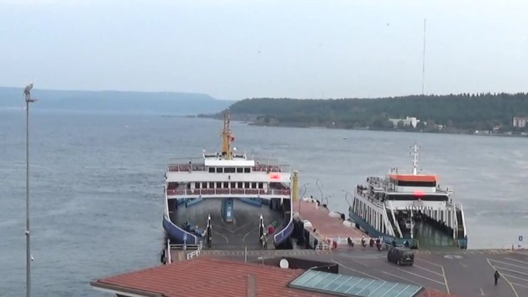 Gökçeada feribot seferleri iptal edildi