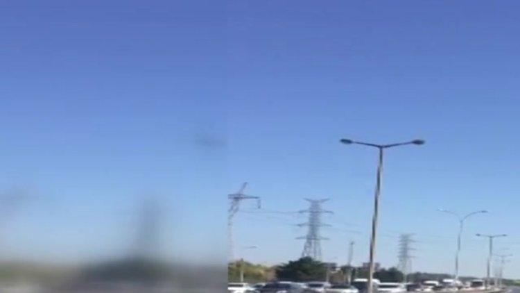 TEM Otoyolu'nu trafiğe kapatıp drift yapan magandalar kamerada