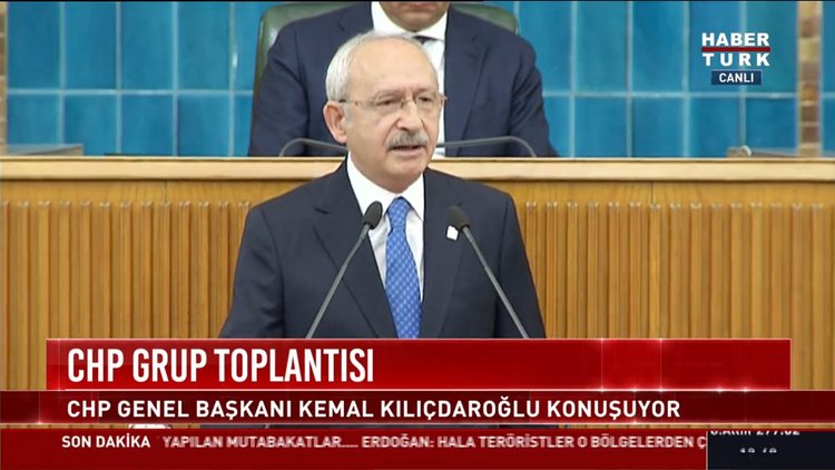 CHP Genel Başkanı Kemal Kılıçdaroğlu CHP Grup Toplantısında konuştu