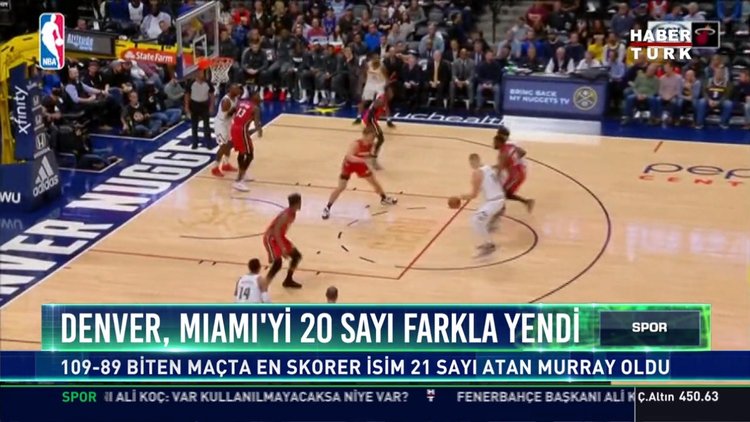 Denver, Miami'yi 20 sayı farkla yendi