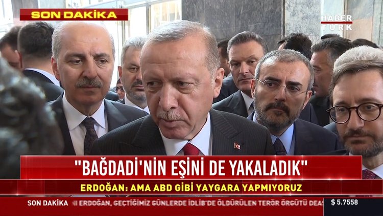 "Bağdadi'nin eşini de yakaladık"