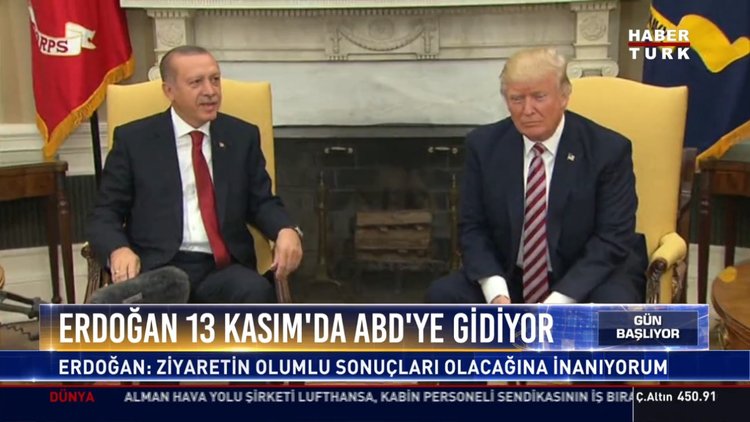 Cumhurbaşkanı Erdoğan 13 Kasım'da ABD'ye gidiyor