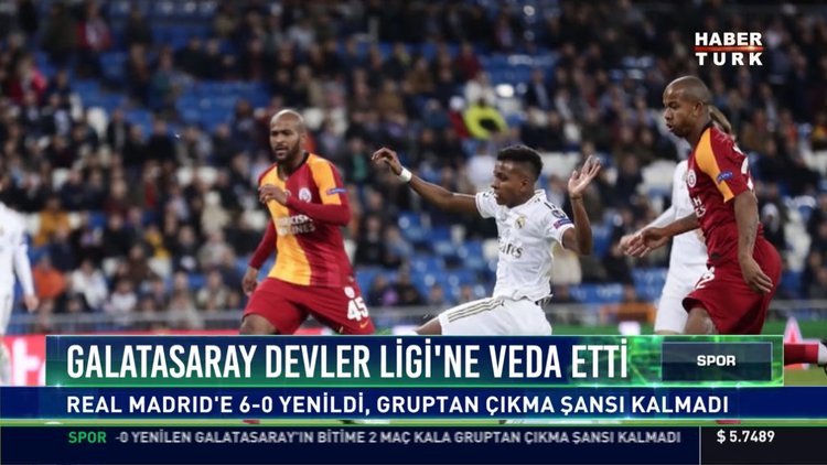 Galatasaray Devler Ligi'ne veda etti