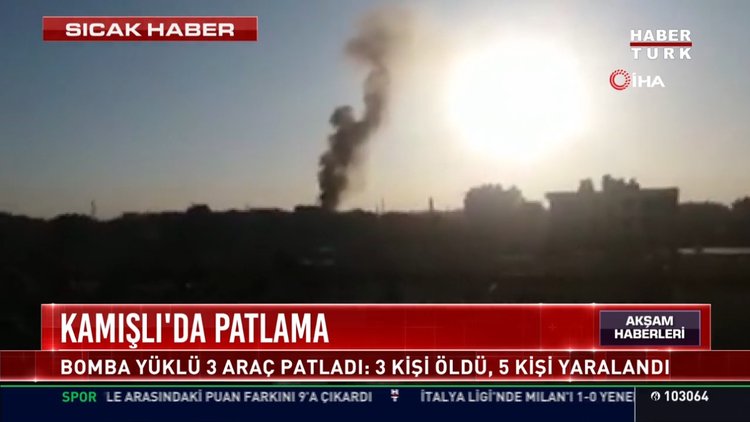 Kamışlı'da patlama