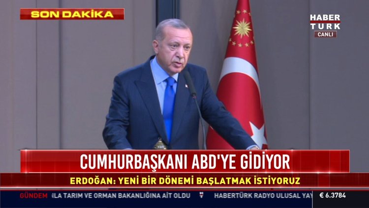 Cumhurbaşkanı ABD'ye gidiyor