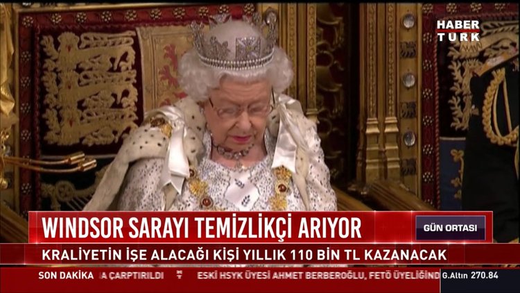 Windsor Sarayı temizlikçi arıyor