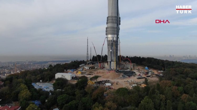 Çamlıca televizyon kulesinde son parçalar