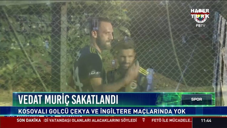 Vedat Muriç sakatlandı