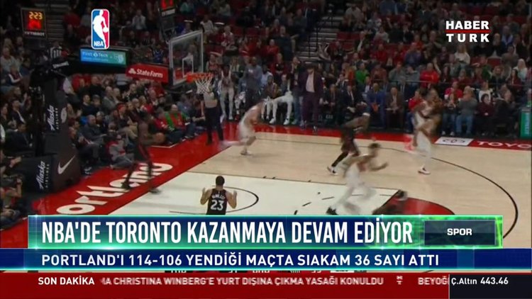 NBA'de Toranto kazanmaya devam ediyor