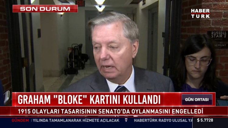Lindsey Graham ABD Senatosu'ndaki Ermeni tasarısını bloke etti