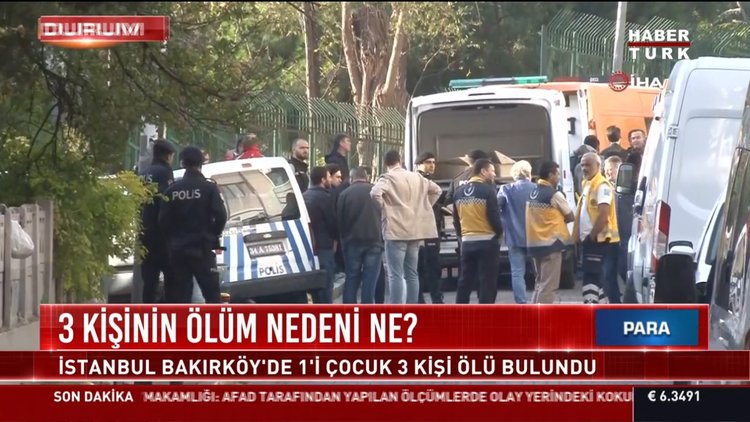 Bakırköy'de biri çocuk 3 kişi ölü bulundu