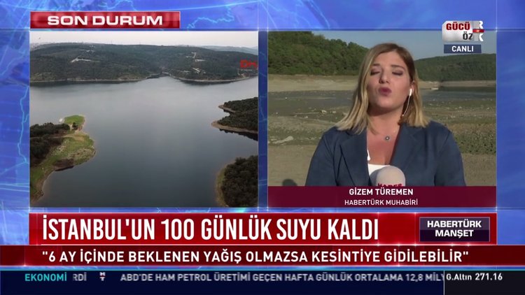 İstanbul'un 100 günlük suyu kaldı