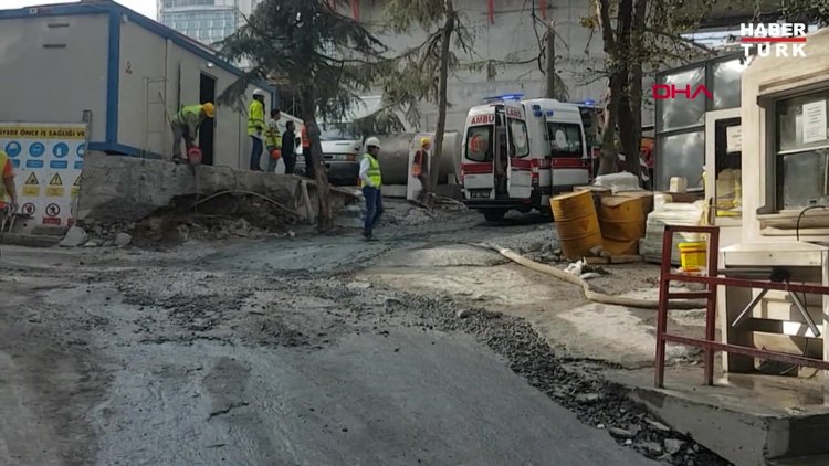 AKM inşaatında kaza:1 işçi yaralandı