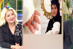 Bebeğine tek taş yüzük taktı!